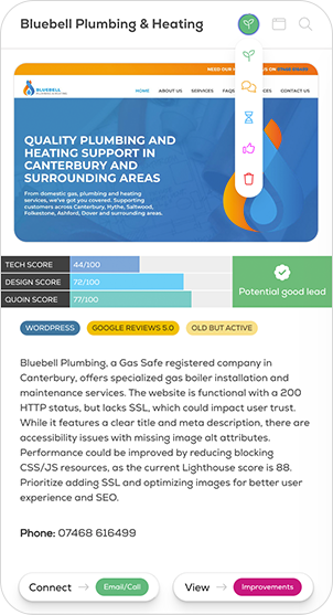 Quoin - Lead Generation for Web Designers